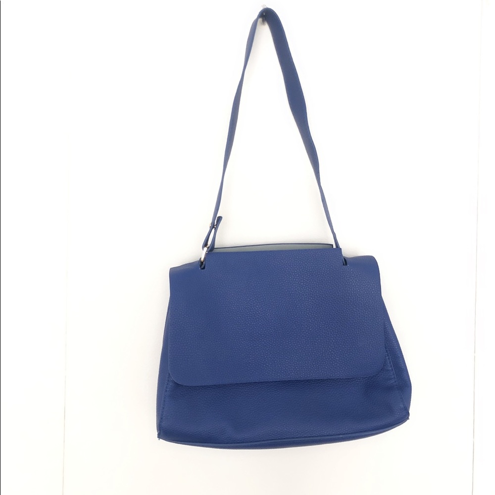 Blue shoulder bag